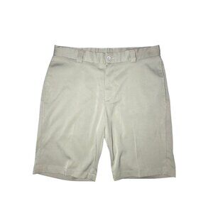 Slazenger Golf Shorts Men's Beige Chino Stretch 10" Inseam 33" Waist